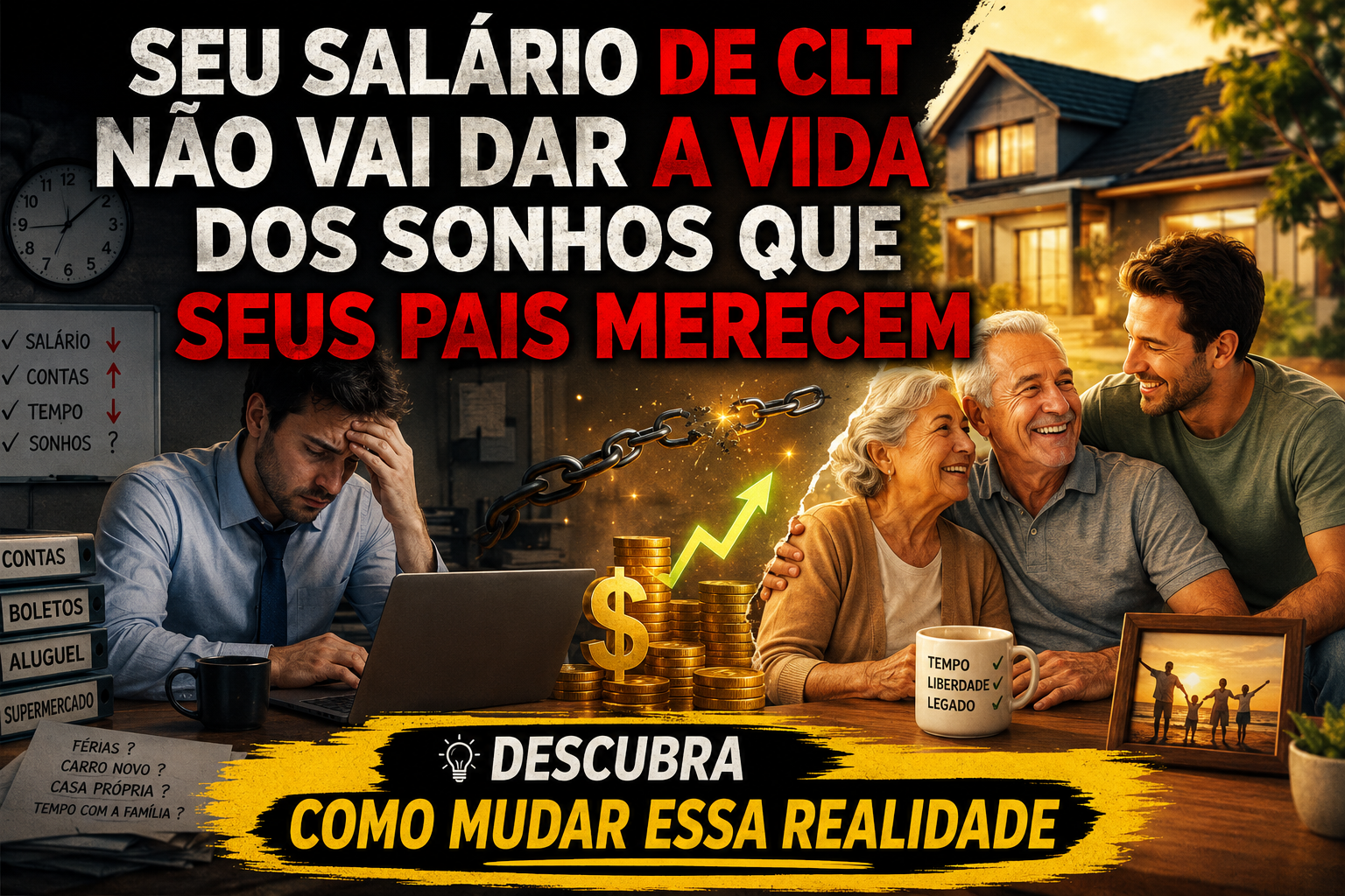Seu Salário de CLT não vai dar a Vida dos Sonhos que Seus Pais Merecem Como Mudar Essa Realidade