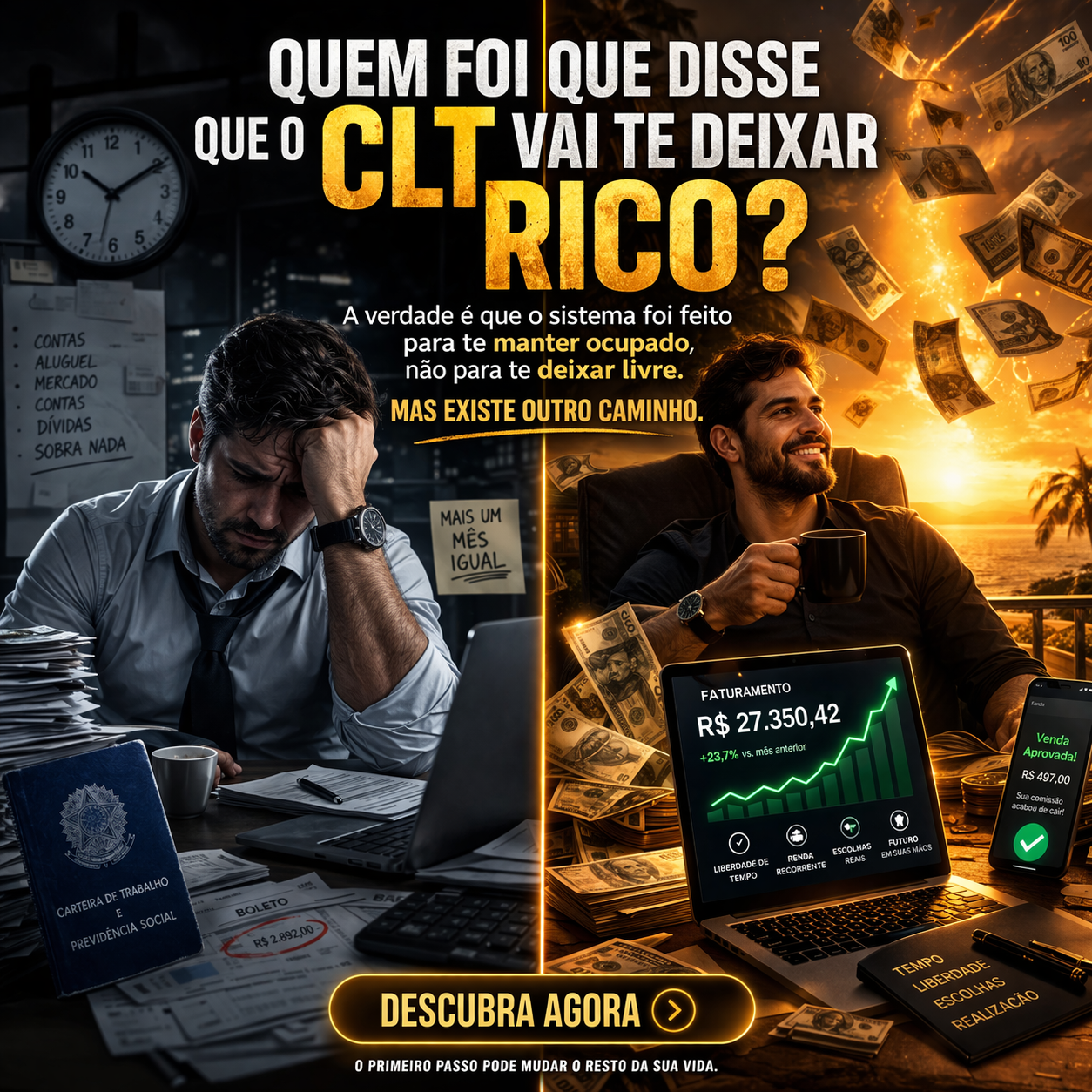 Do CLT ao Mercado Digital / Descubra como Começar á Ganhar Dinheiro pela Internet ainda em 2026